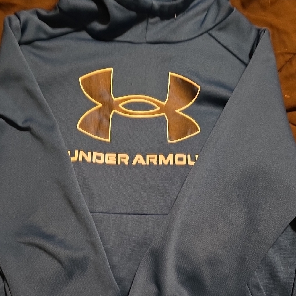 Under Armour Navy Sweatshirt with Gold Logo